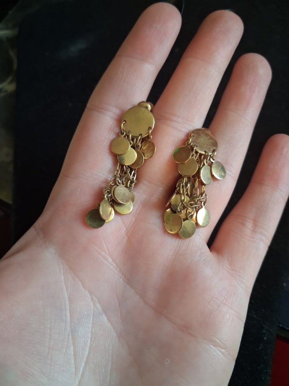 Vintage Vendome screwback dangle earrings